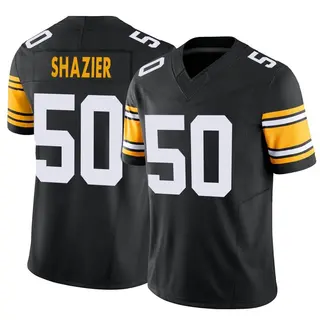 Ryan Shazier Jersey #50 Pittsburgh Steelers Black Elite Golden Edition Holographic Vapor